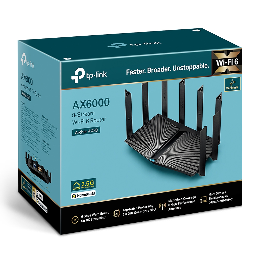 Router Wi-Fi 6 de Doble Banda AX6000, Modelo Archer AX80 - Image 7