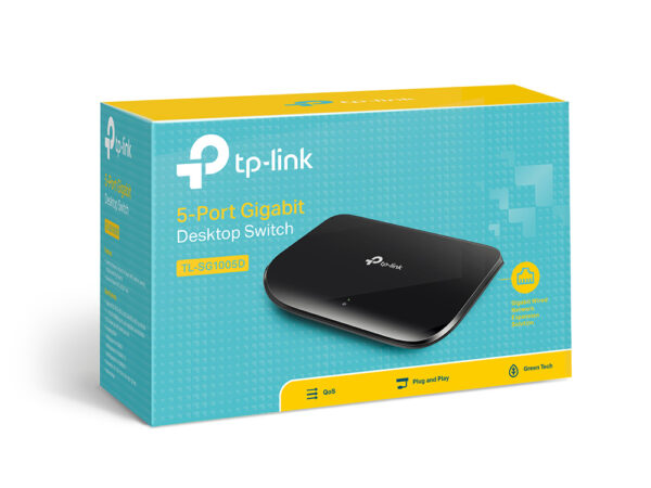 Switch SOHO 5 Puertos Gigabit TL-SG1005D TP-Link - Image 2