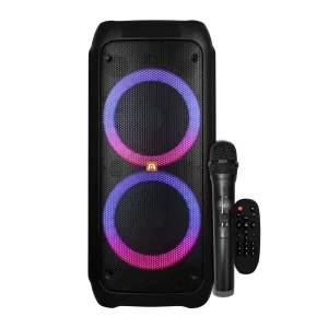 Altavoz Inalámbrico TWS para Fiesta con Luces LED y Micrófono Inalámbrico + Potencia 800W + Bluetooth 5.0 + Rave 80