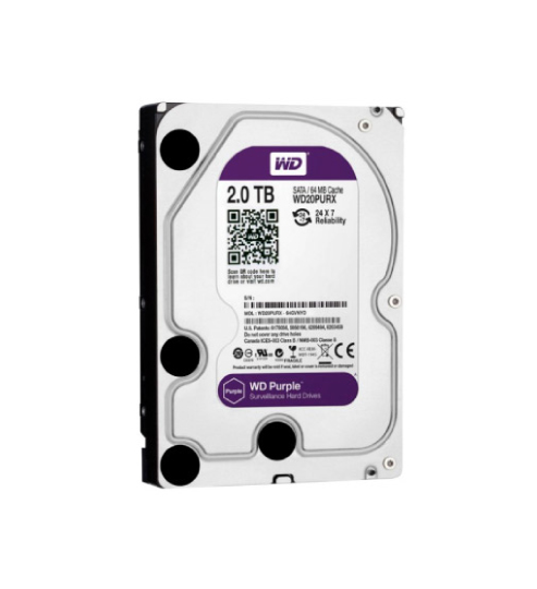 Disco Duro Western Digital Purple 2TB SATA para DVR Videovigilancia