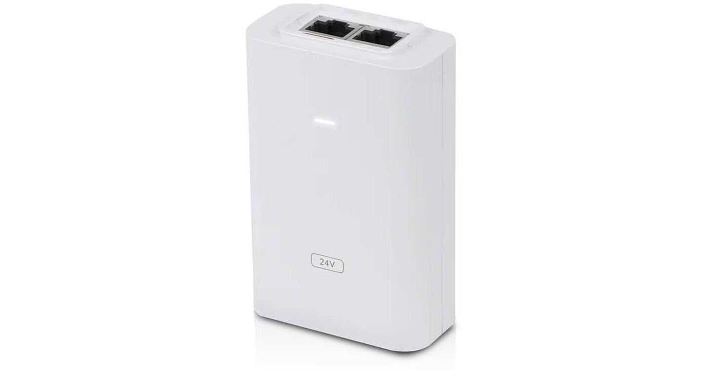 Ubiquiti POE-24-24W-G-WH - Adaptador de Alimentación POE 24V 24W Gigabit Blanco