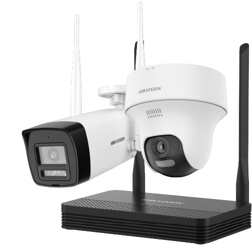 S4Hikvision Wireless Kit NK24W02H Sistema de Seguridad Wi-Fi 4MP de 4 Canales