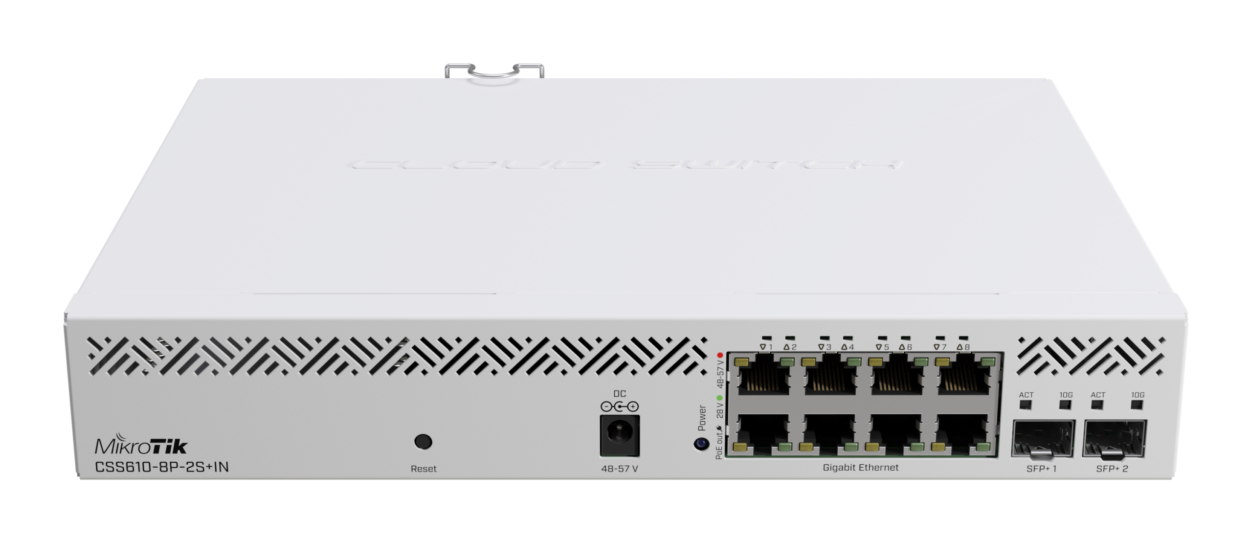 MikroTik CSS610-8P-2S+IN Switch Cloud Smart 8 Puertos Gigabit PoE+ con 2 Ranuras SFP+ 10G