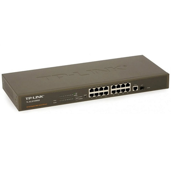 TP-LINK (TL-SL2218WEB) Switch websmart 16P 10/100 + 1P Giga