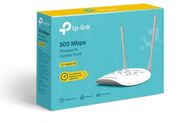 TP-LINK (TL-WA801N) AP 300 Mbps b/g/n,1 LAN RJ45, 4dBi,2.4G