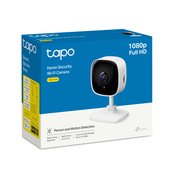 TP-LINK (TAPO C100) HOME SECURITY WIFI DAY/NIGHT