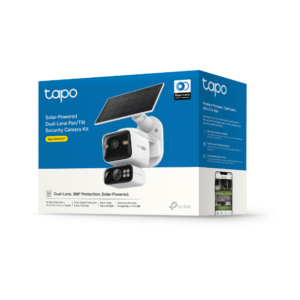 TP-LINK (TAPO C645D KIT) 3MP CÁMARA DOBLE LEN PAN/TILT SOLAR