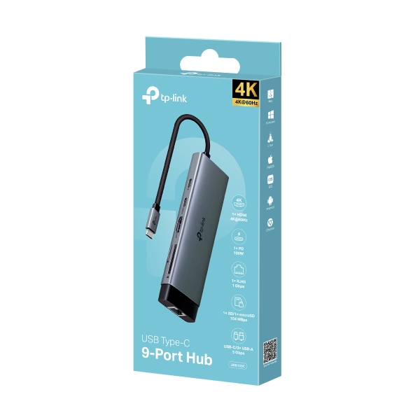 TP-LINK (UH9120C) TYPE-C 9 IN 1 HUB