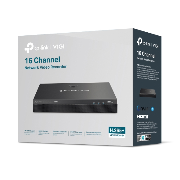 TP-LINK (VIGI NVR2016H) VIGI NVR2016H 16 CHANNEL NETWORK VID