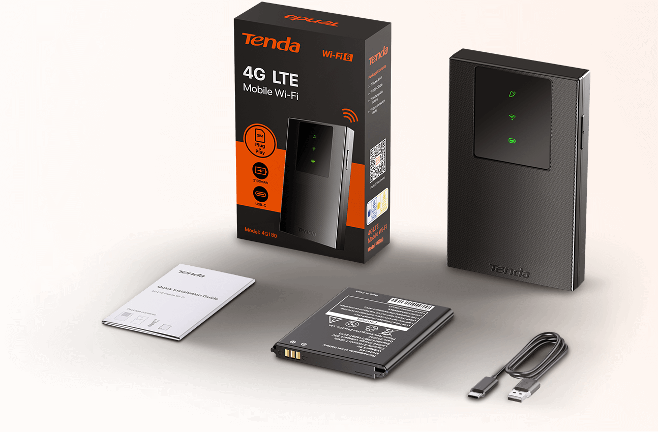 Router Portátil Wi-Fi 4G LTE MiFi Tenda 4G180 de Bolsillo