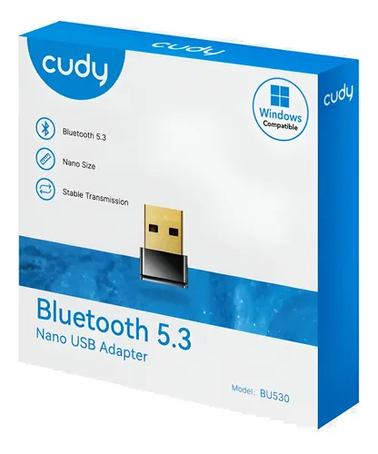 Adaptador Bluetooth 5.3 Nano USB Cudy BU530 para PC y Laptop