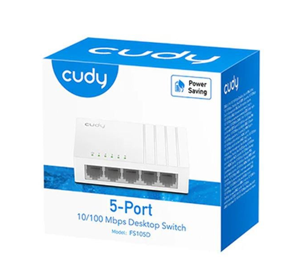 Switch de Escritorio Cudy FS105D 5 Puertos 10/100 Mbps Fast Ethernet