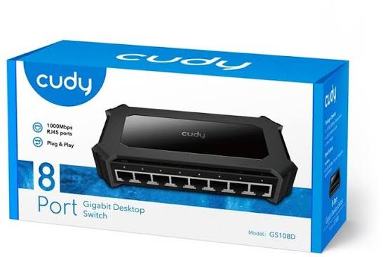 Switch Gigabit de Escritorio Cudy GS108D 8 Puertos 10/100/1000 Mbps