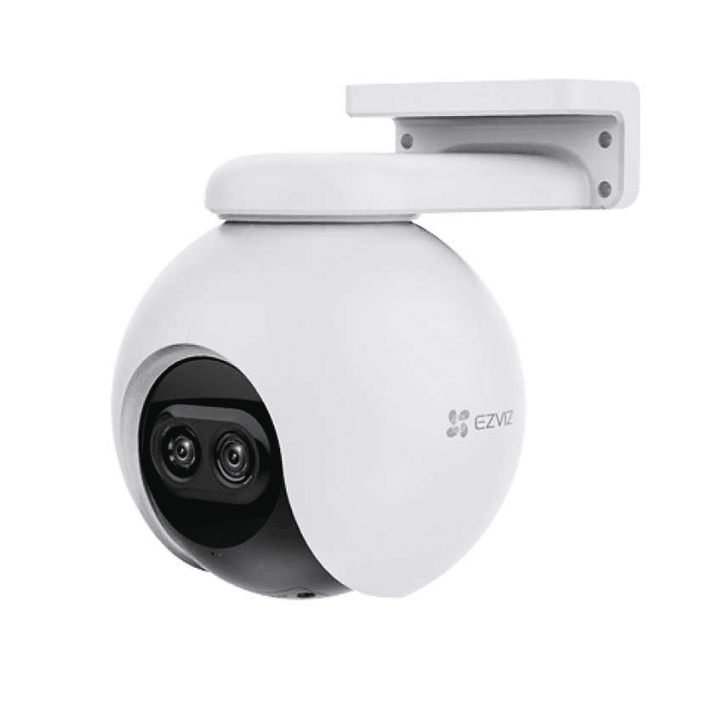 Cámara Exterior Doble Lente EZVIZ H80x Dual 4K Ultra HD Pan & Tilt con Luz Estroboscópica
