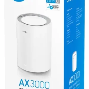 Sistema Wi-Fi 6 Mesh Cudy M3000 (1-Pack) Enrutador Gigabit AX3000