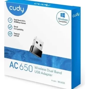 Adaptador Mini USB Wi-Fi Cudy WU650 Dual Band AC650